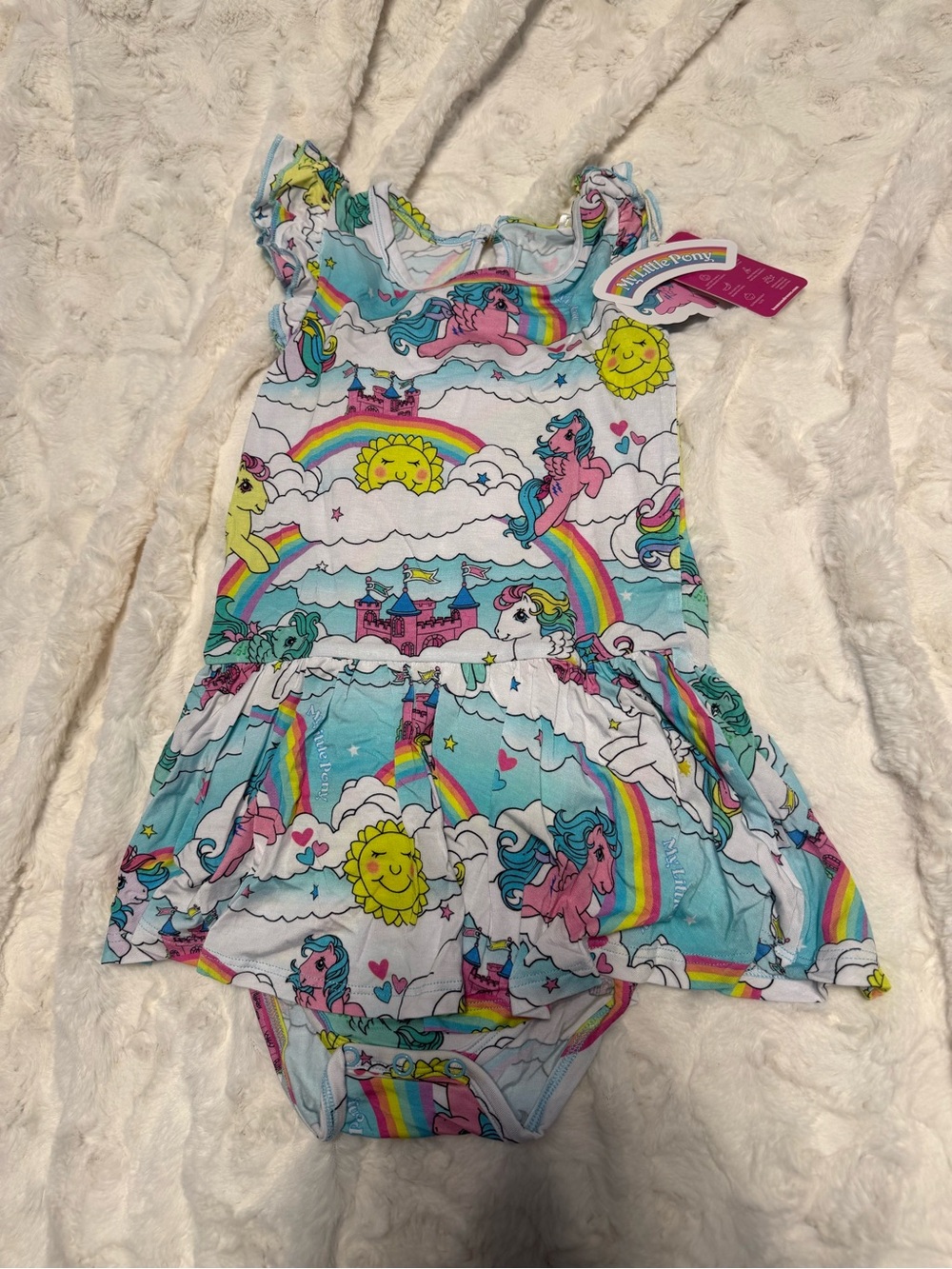 My Little Pony Rainbow Skirted Bodysuit - Blue